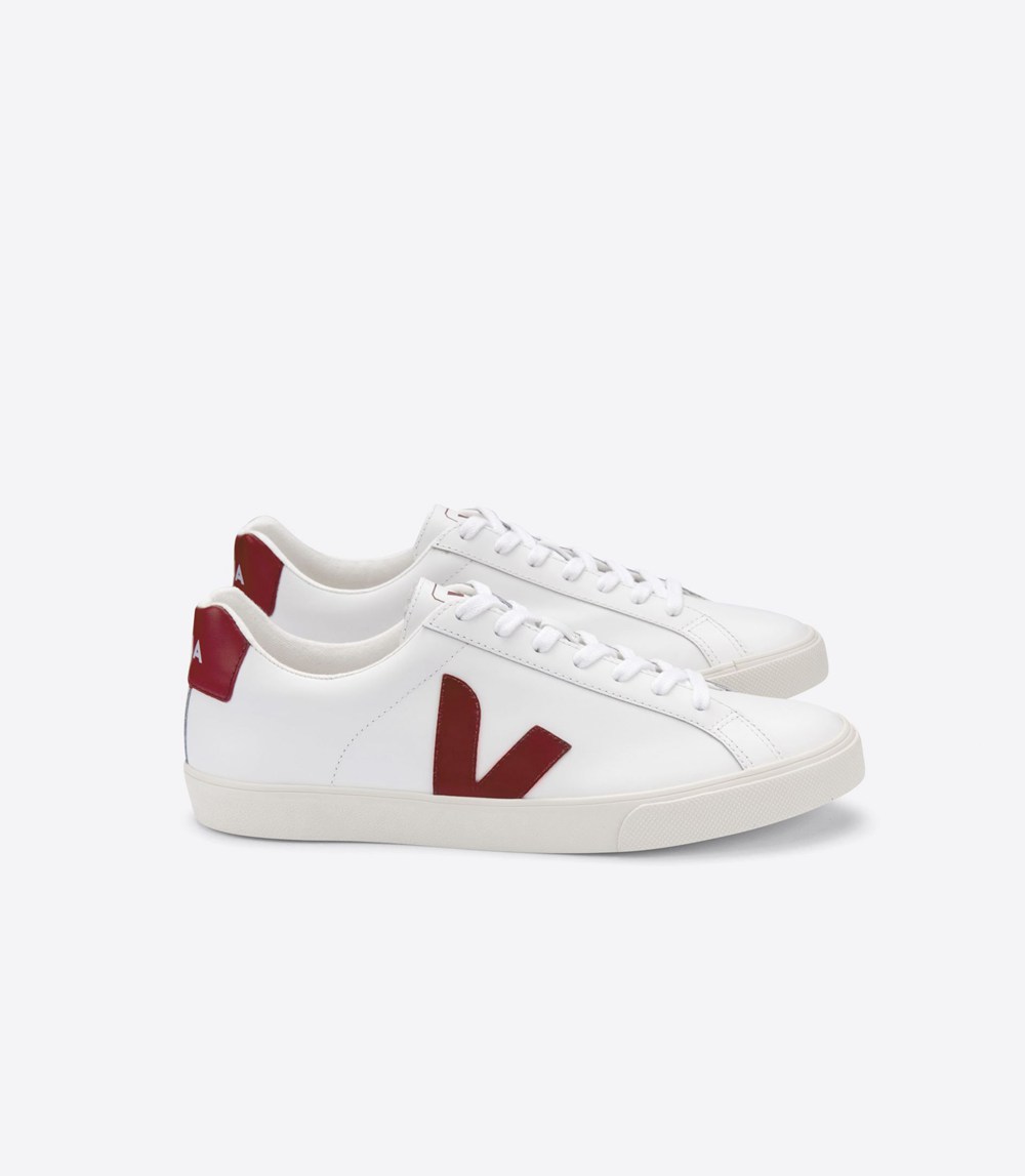 Veja Sneakers Mens - Esplar Leather - White - 5087PWUTM